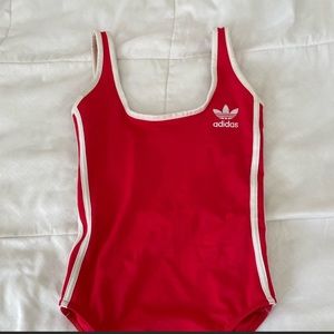 Adidas red bodysuit (Only tried on)